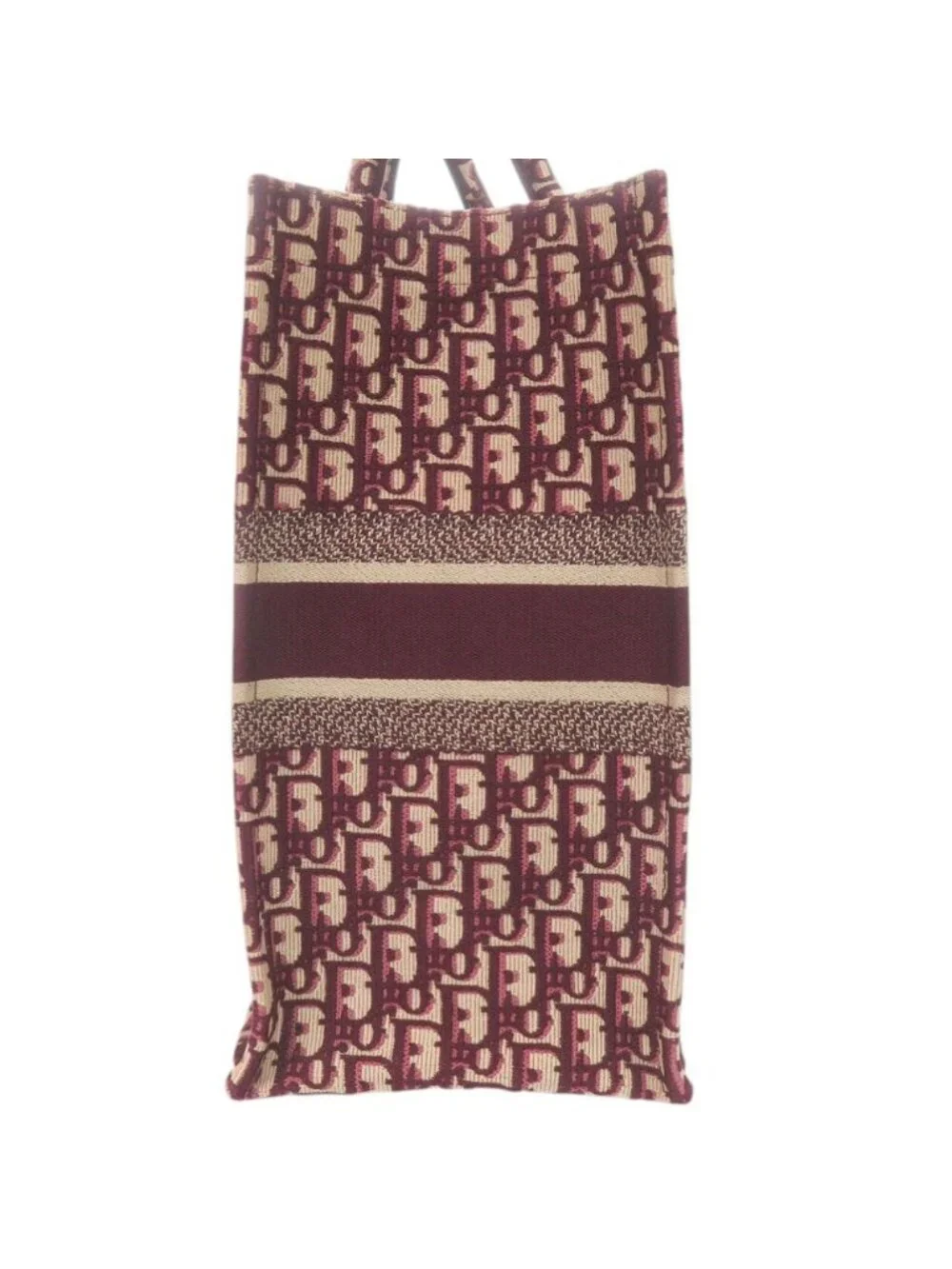 Dior Book Tote Bag Large Oblique Canvas Bordeaux